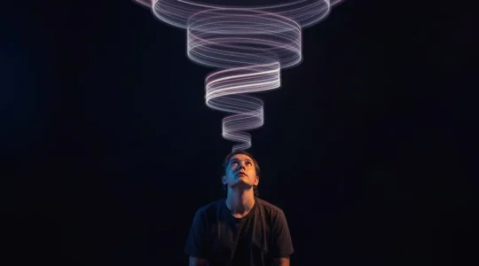 Représentation symbolique des cycles émotionnels récurrents dans l'esprit humain