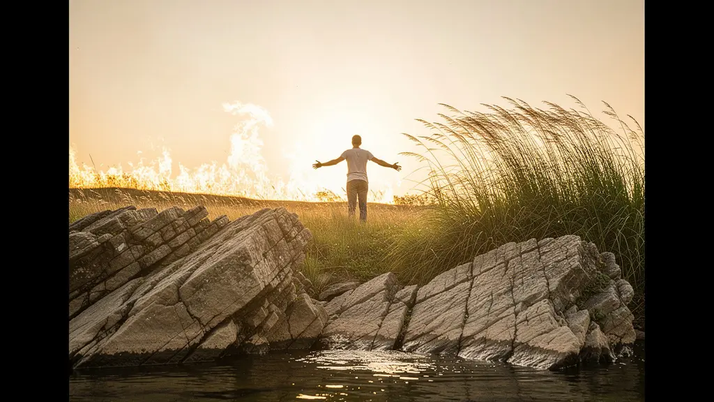 Représentation visuelle de l'équilibre des quatre éléments pour l'apaisement émotionnel