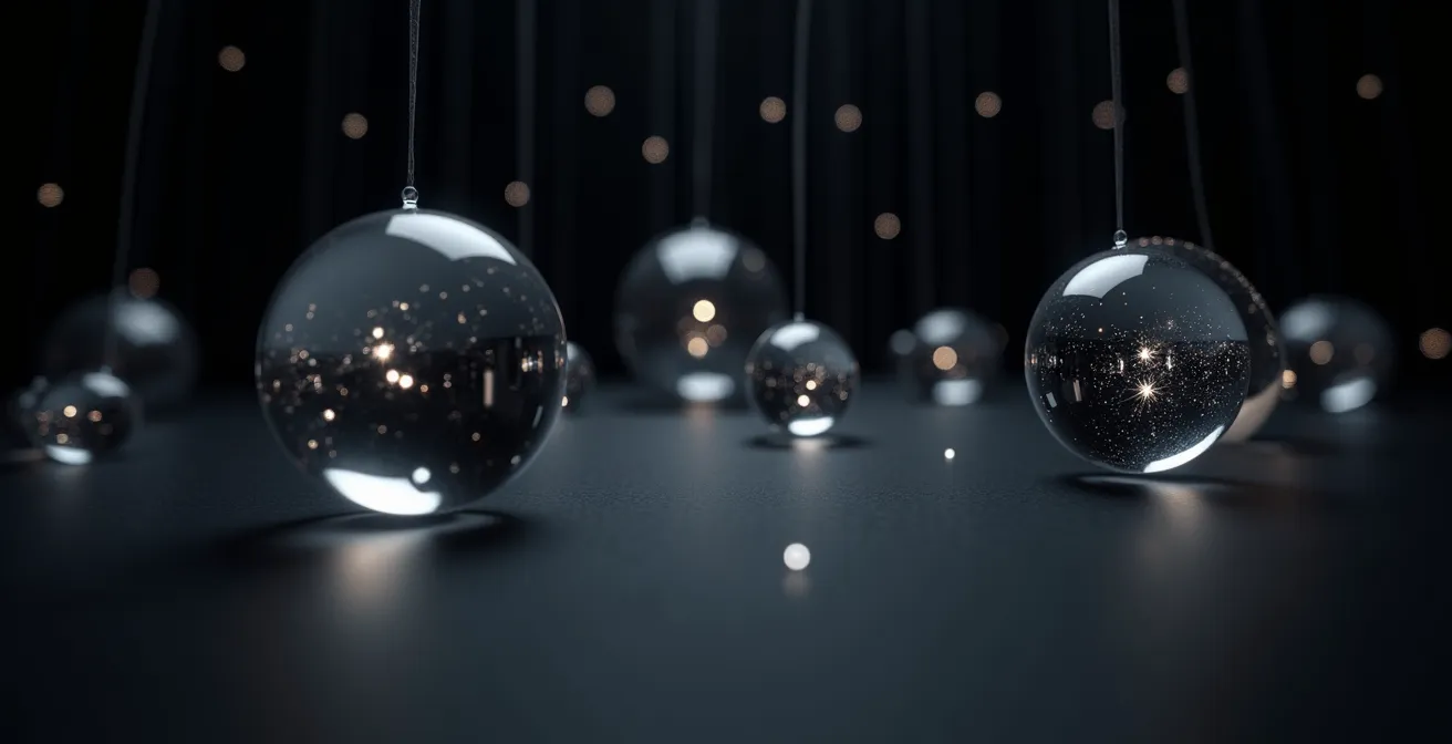 Vue artistique montrant la perspective 3D des étoiles d'une constellation à différentes distances